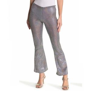 Topshop Petite Sequin Flare Pants